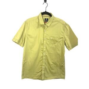 Netplay Men's 100% Fine Cotton Short Sleeves Button-Down Shirt Lime Green sz. L